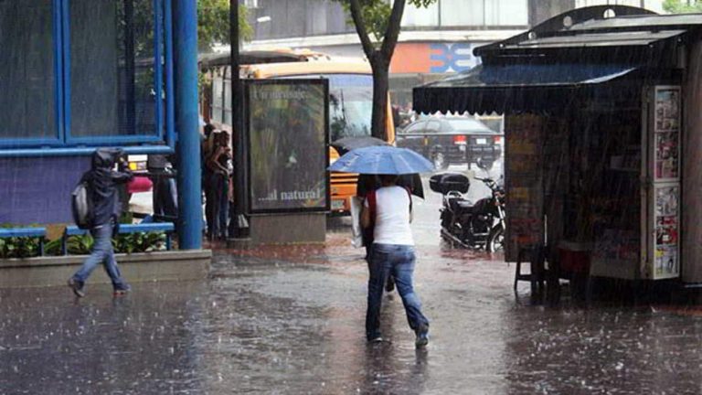 Inameh pronostica lluvias este miércoles en varias regiones