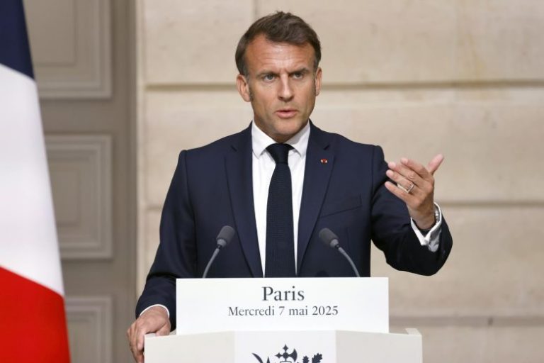Macron propuso crear coalición internacional contra Hamás