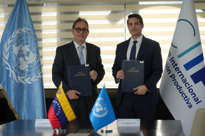 CIIP y PNUD firman acuerdo impulsar las inversiones y el desarrollo sostenible en Venezuela