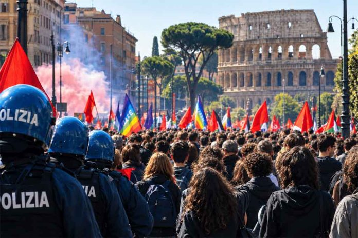 Violentas manifestaciones por la inflación en Italia dejan decenas de heridos y múltiples detenidos